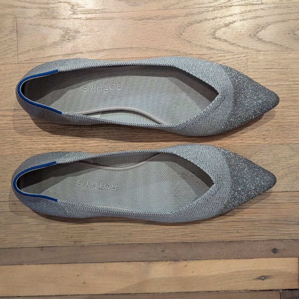 Silver Metallic Rothy Points